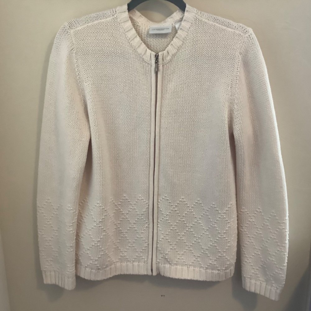 CLASSIC LIZ CLAIBORNE COTTON CARDIGAN - Picture 8 of 8